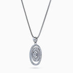 Sunburst Oval Pendant Set