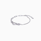 Heart Halo Link Bracelet
