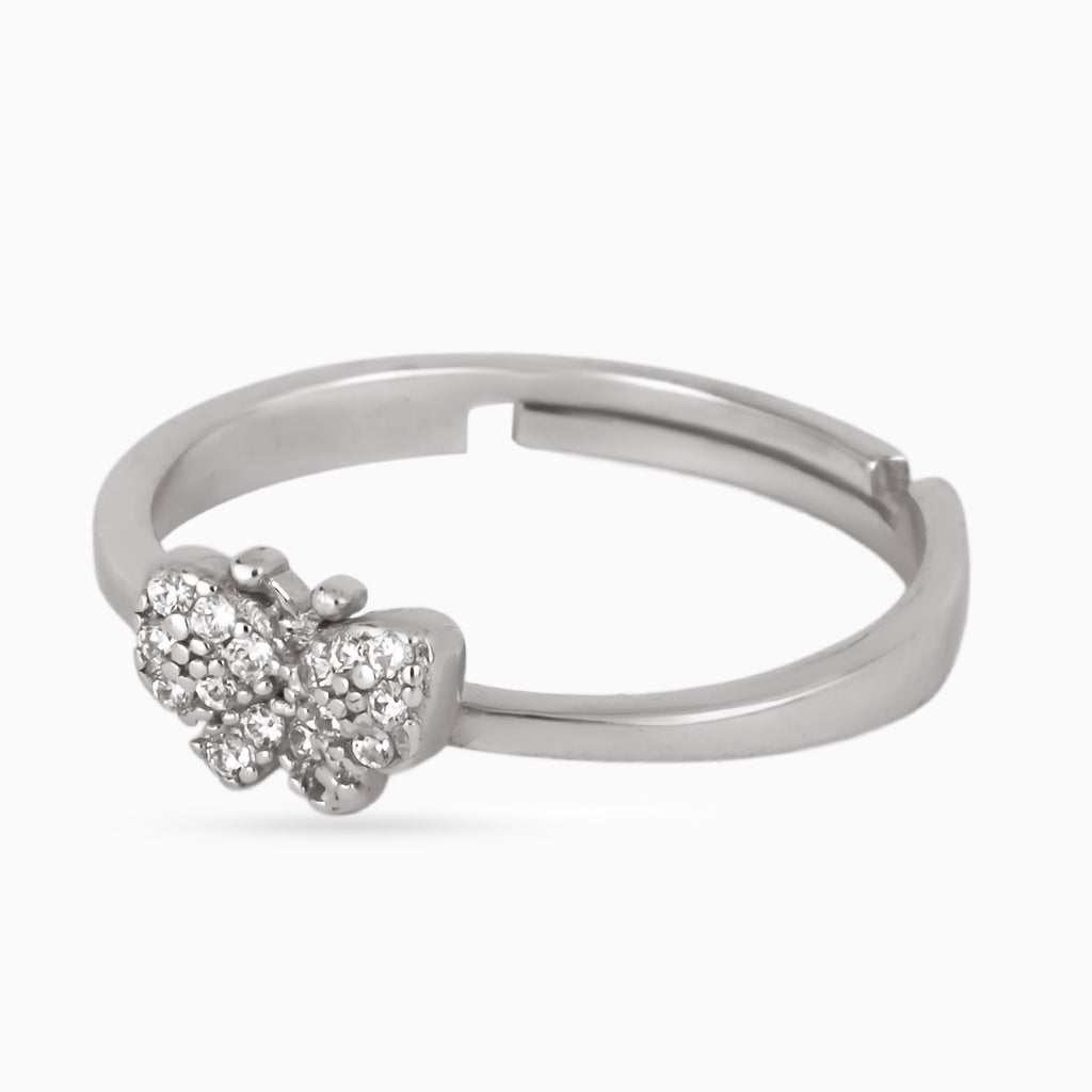 Tiny Papillon Sparkle Ring