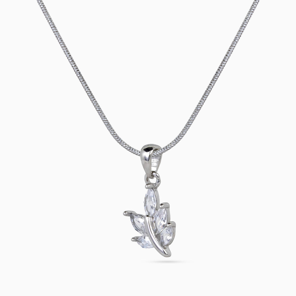 Crystal Leaf Trio Pendant Set