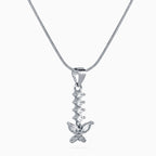 Crystal Papillon Drop PendSunburst Oval Pendant Setant Set