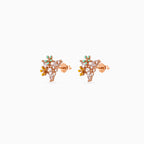 Rose gold Meadow Marquise Studs