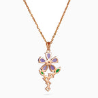Amethyst Bloom Pendant Set