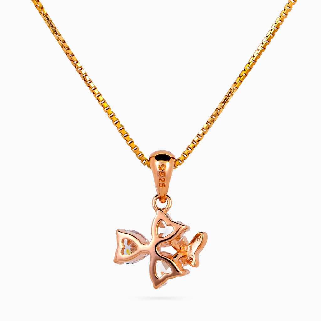 Noir Papillon Cluster Necklace