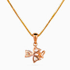 Noir Papillon Cluster Necklace