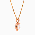 Petite Heartline Solitaire Necklace
