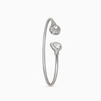 Blush Octagon & Dewdrop Bangle