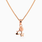 Blush Petal Charm Necklace