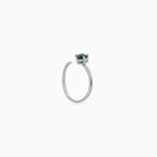 Emerald Prism Solitaire Ring