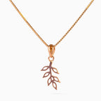 Crystal Leaflet Pendant Set
