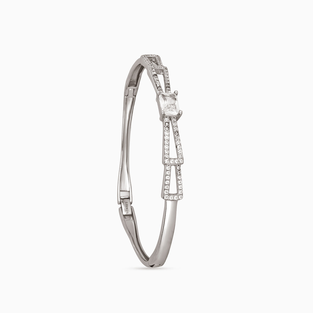 Linear Pavé ID Bangle