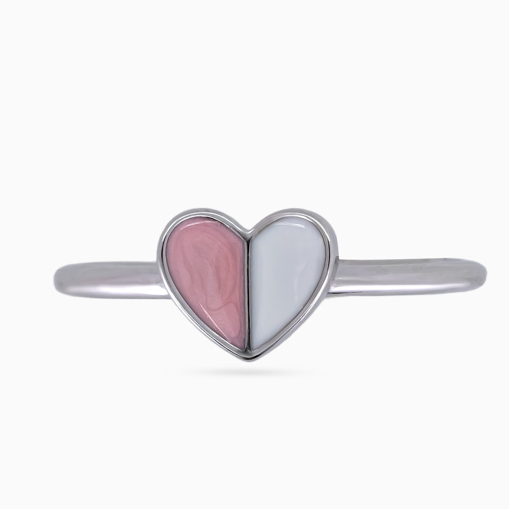 Blush Duo Heart Ring