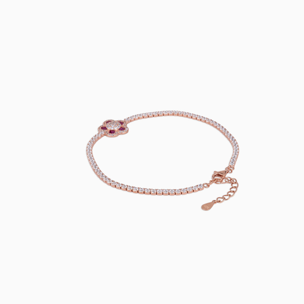 Petal Charm Tennis Bracelet