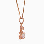 Double Halo Droplet Necklace