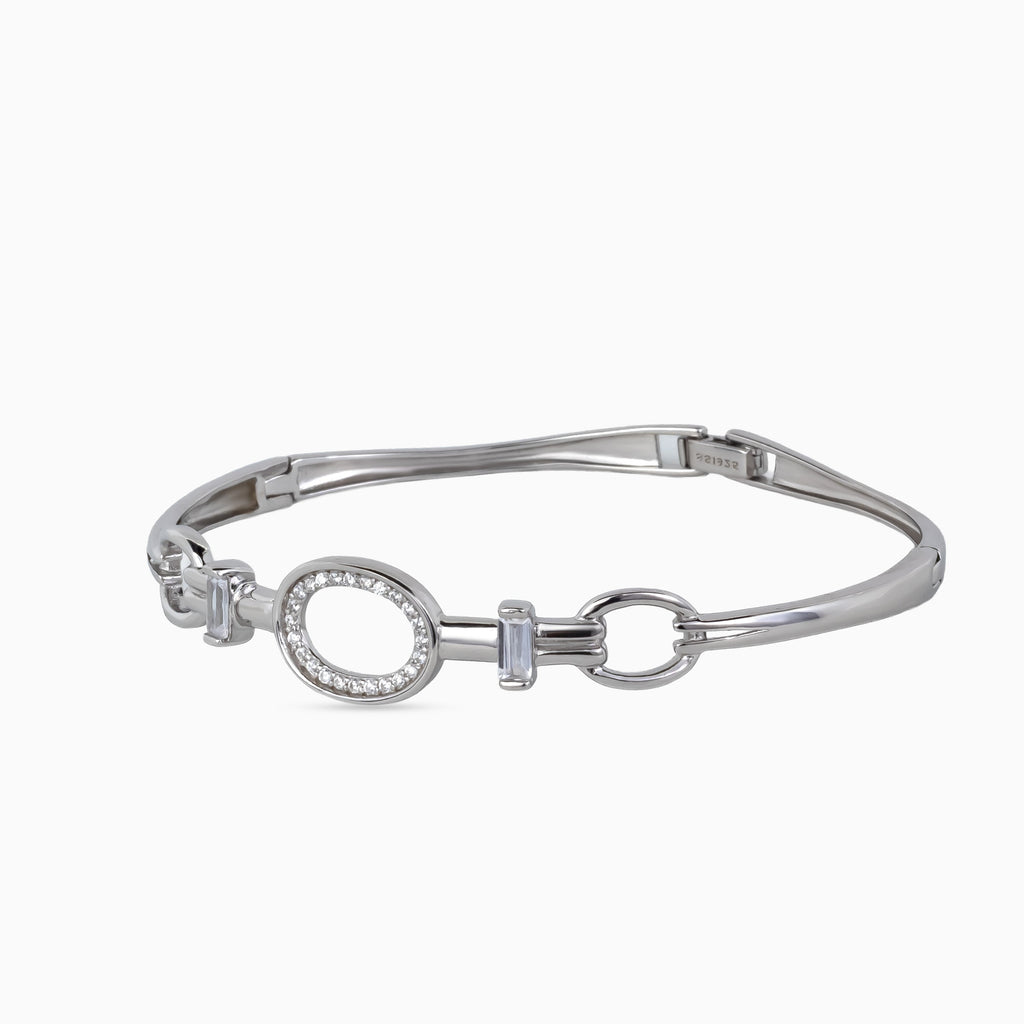 Pavé Oval Link Bangle