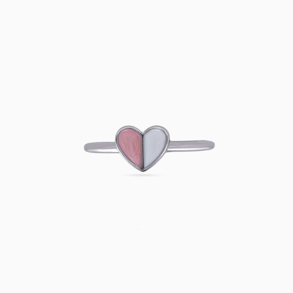 Blush Duo Heart Ring