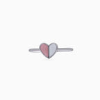 Blush Duo Heart Ring