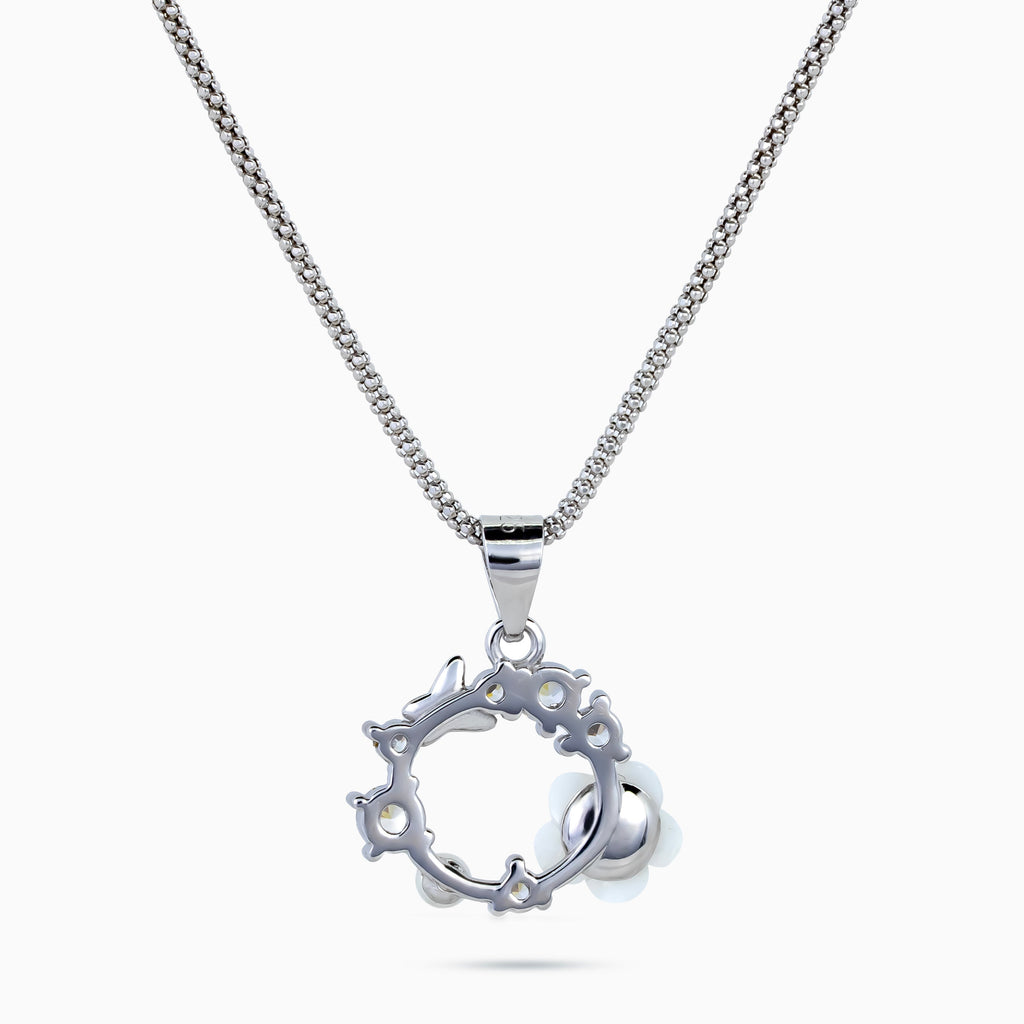 Dove Garden Wreath Pendant Set