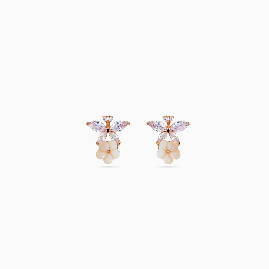 Crystal Wing Blossom Pendant Set