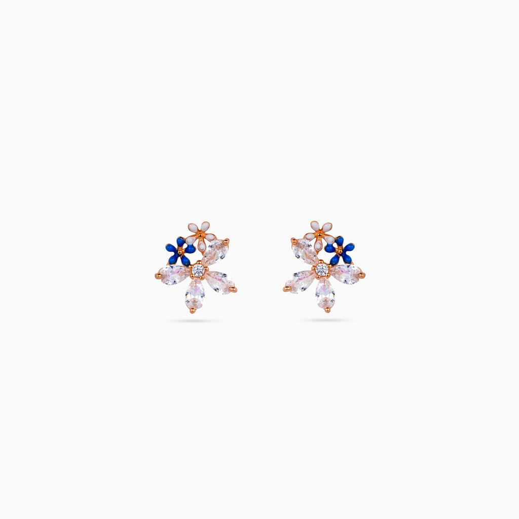 Azure Blossom Cluster Pendant Set