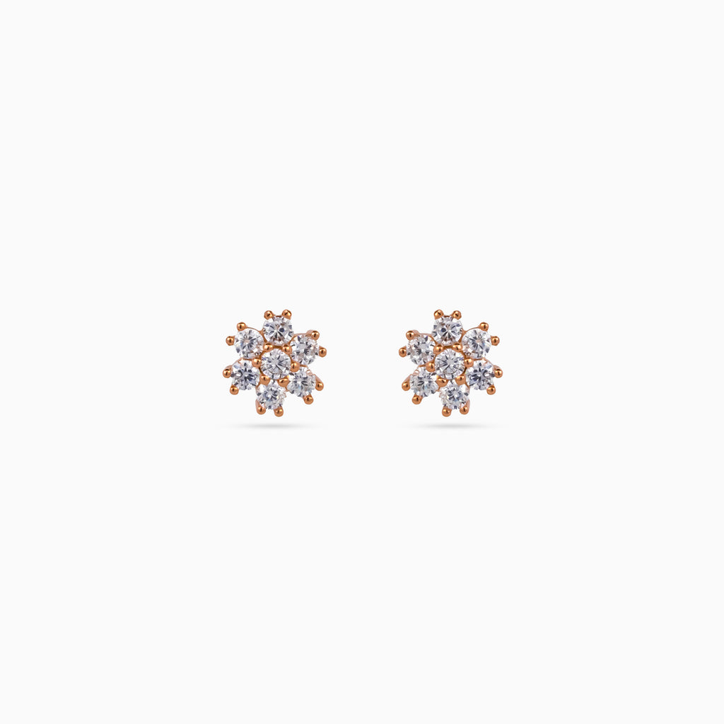 Rose Daisy Cluster Pendant Set