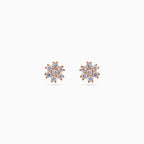 Rose Daisy Cluster Pendant Set