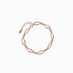 Pavé Oval Link Bracelet