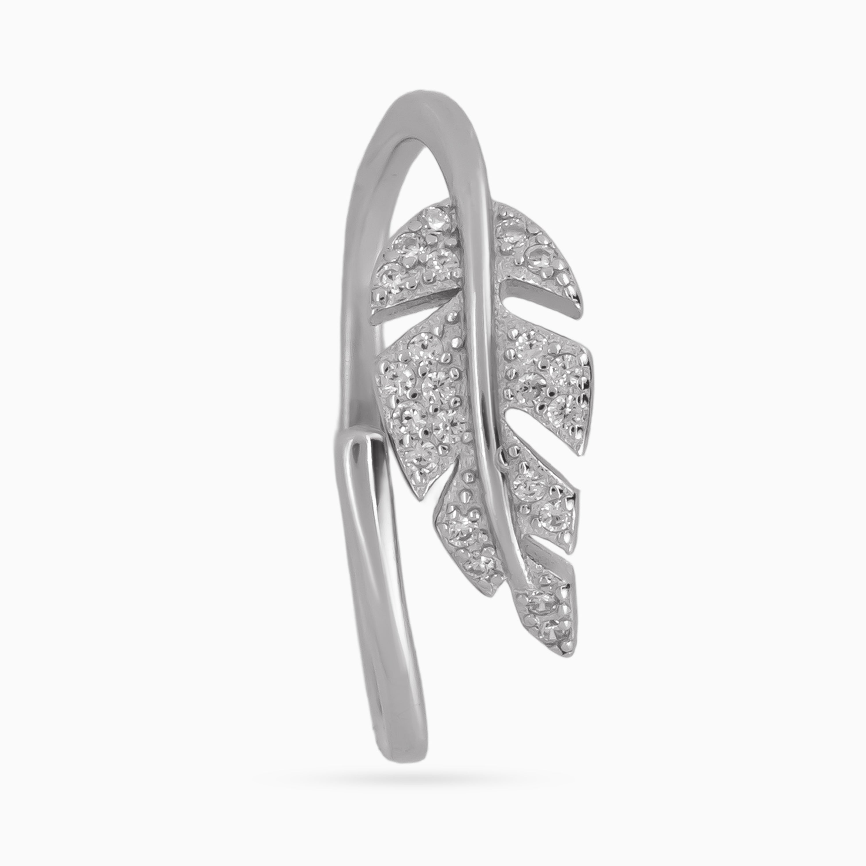 Pavé Leaf Wrap Ring