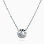 Pearl Halo Medallion Necklace