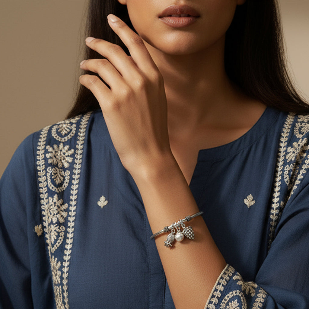 Tidal Shell Talisman Bangle