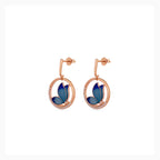 Blue Arc Papillon Pendant Set