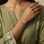 Sunray Pear Halo Bangle