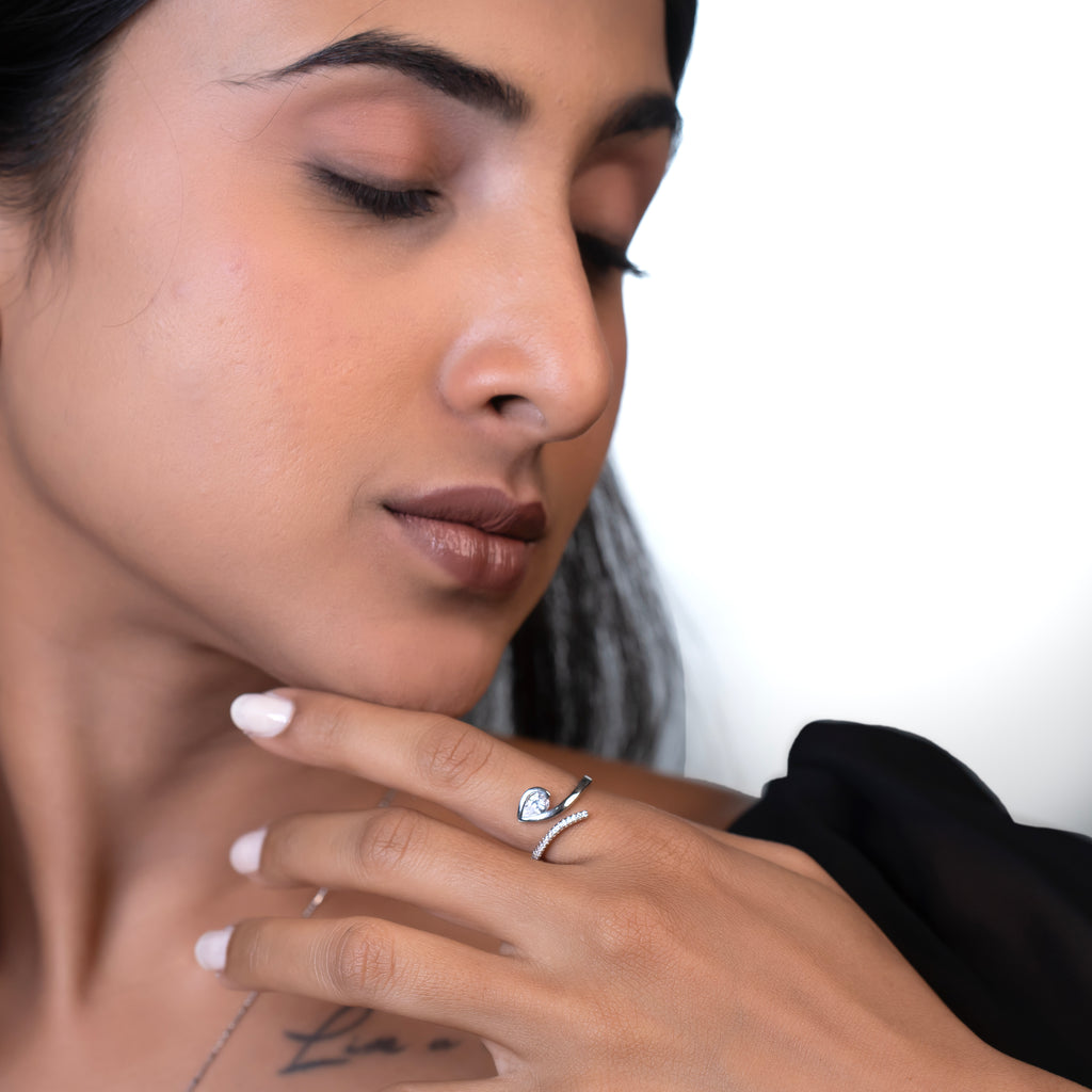 Dewdrop Sweep Bypass Ring