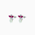 Fuchsia Wing Blossom Pendant Set