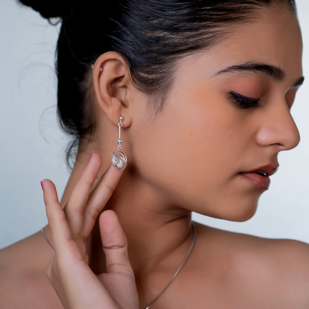 Silver Filigree Medallion Drops