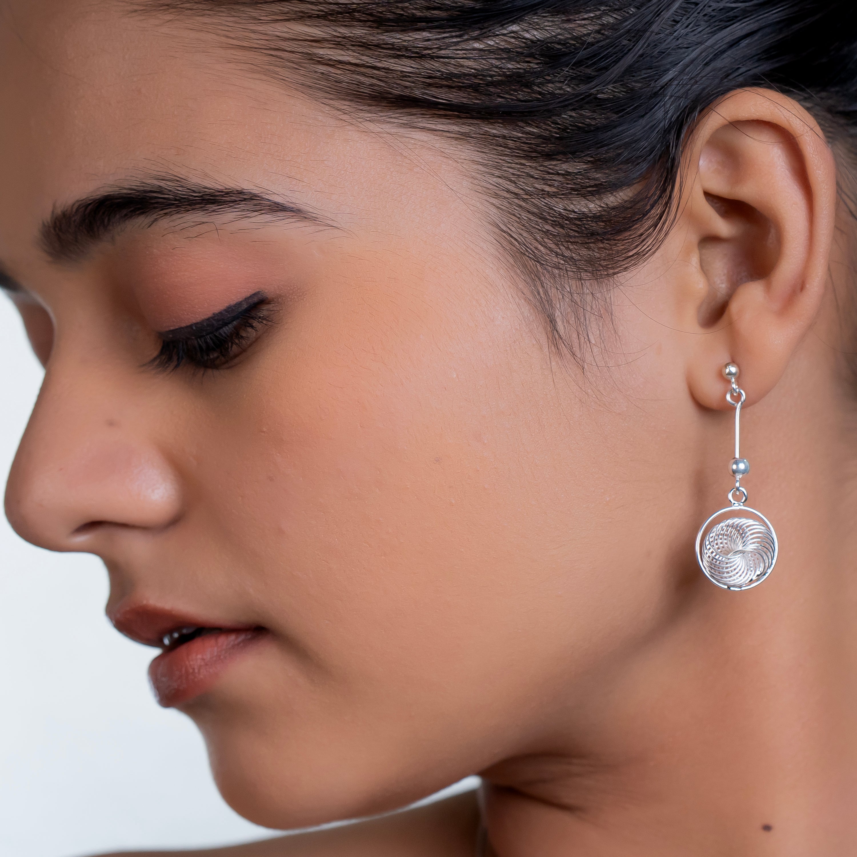 Silver Filigree Medallion Drops