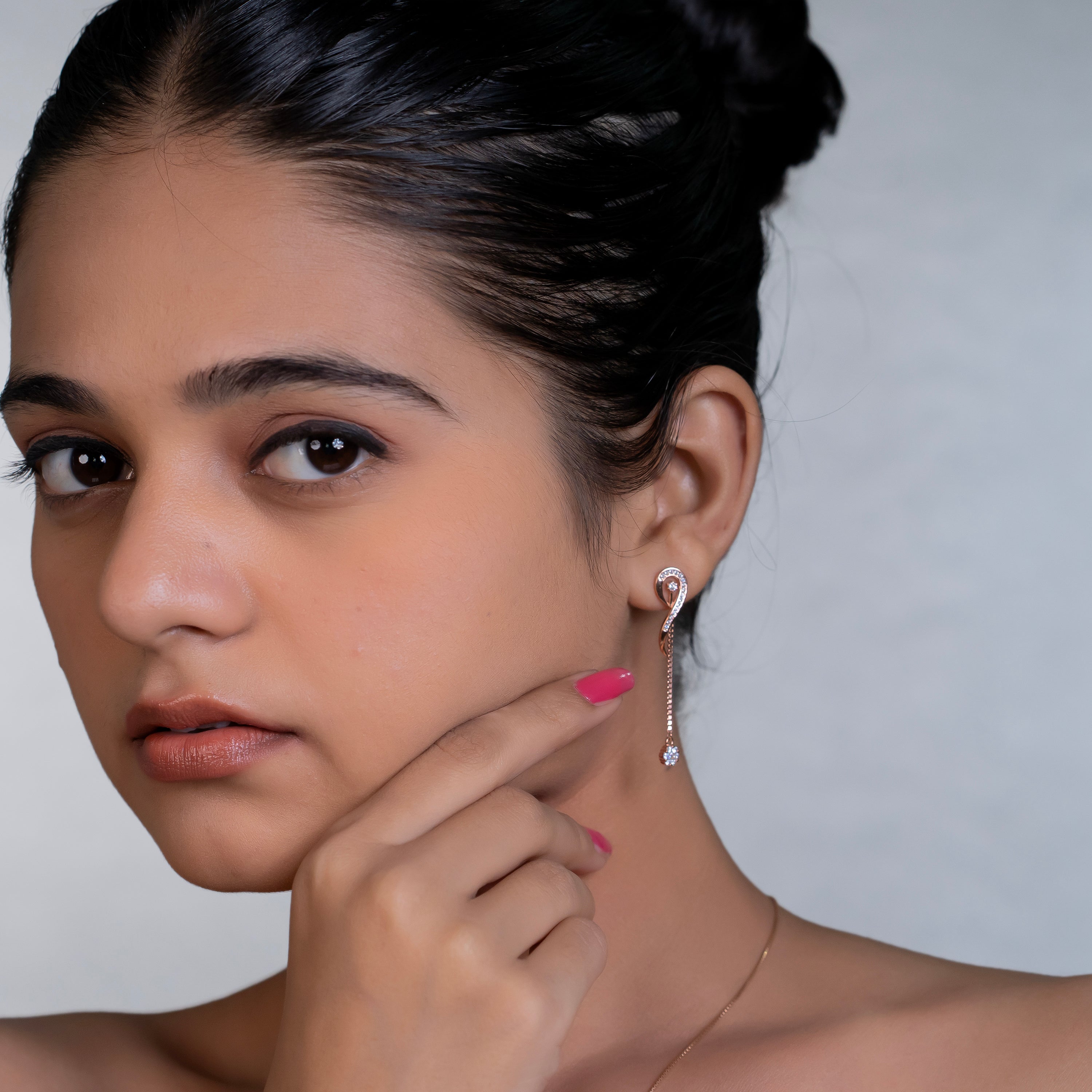 Swirl Chain Pavé Drops