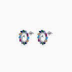 Peacock Radiance Wreath Pendant Set
