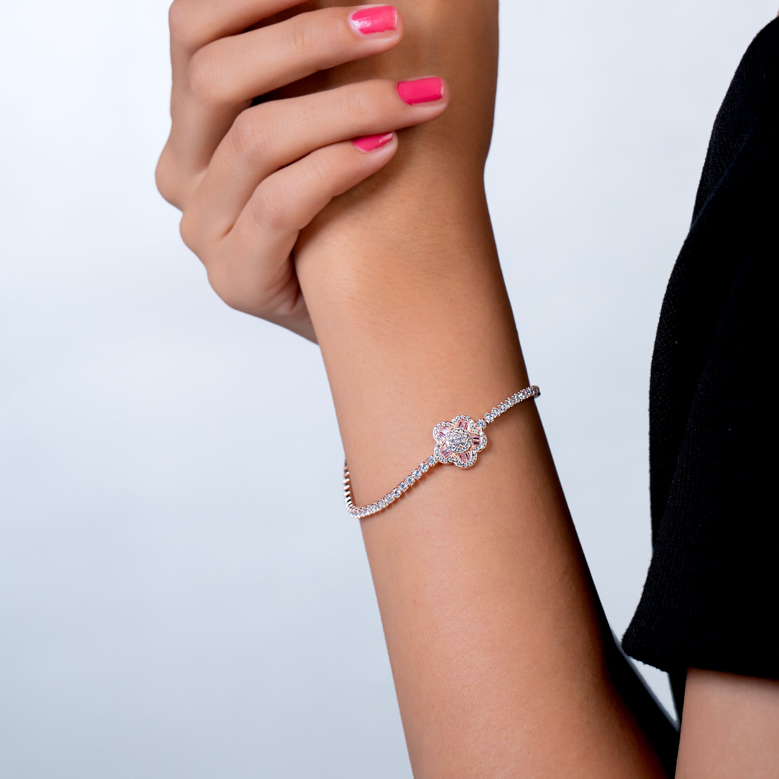 Petite Bloom Tennis Bracelet