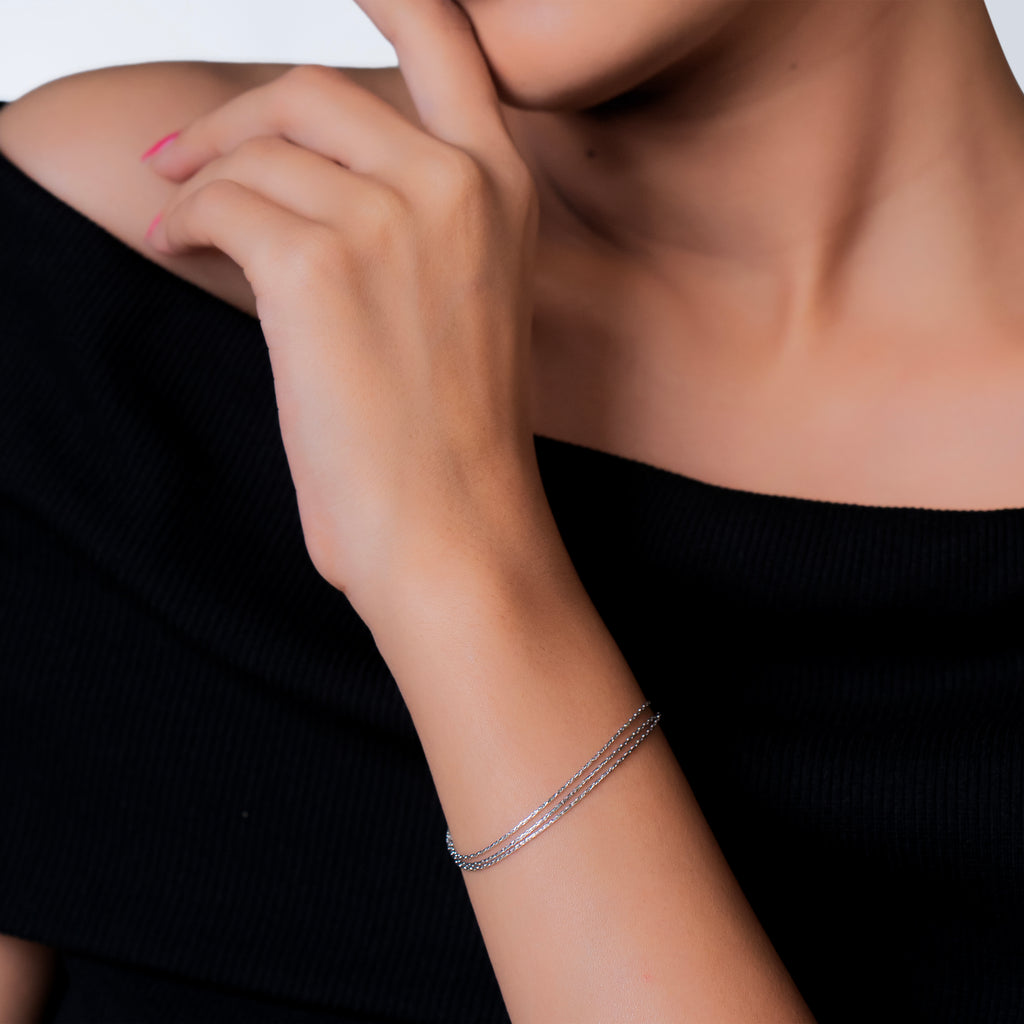 Sleek Weave Chain Bracelet