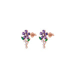 Amethyst Bloom Pendant Set