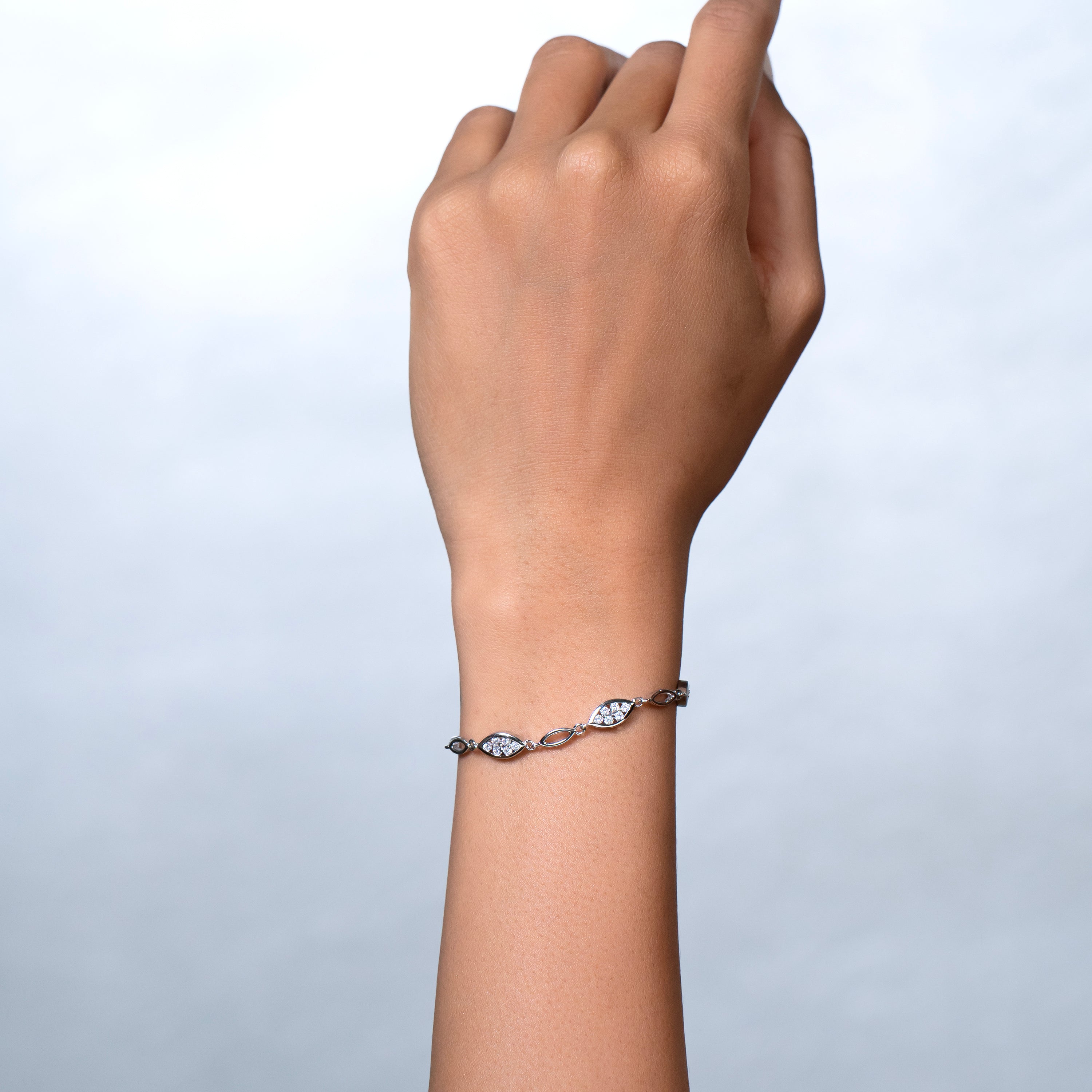 Marquise Petal Link Bracelet