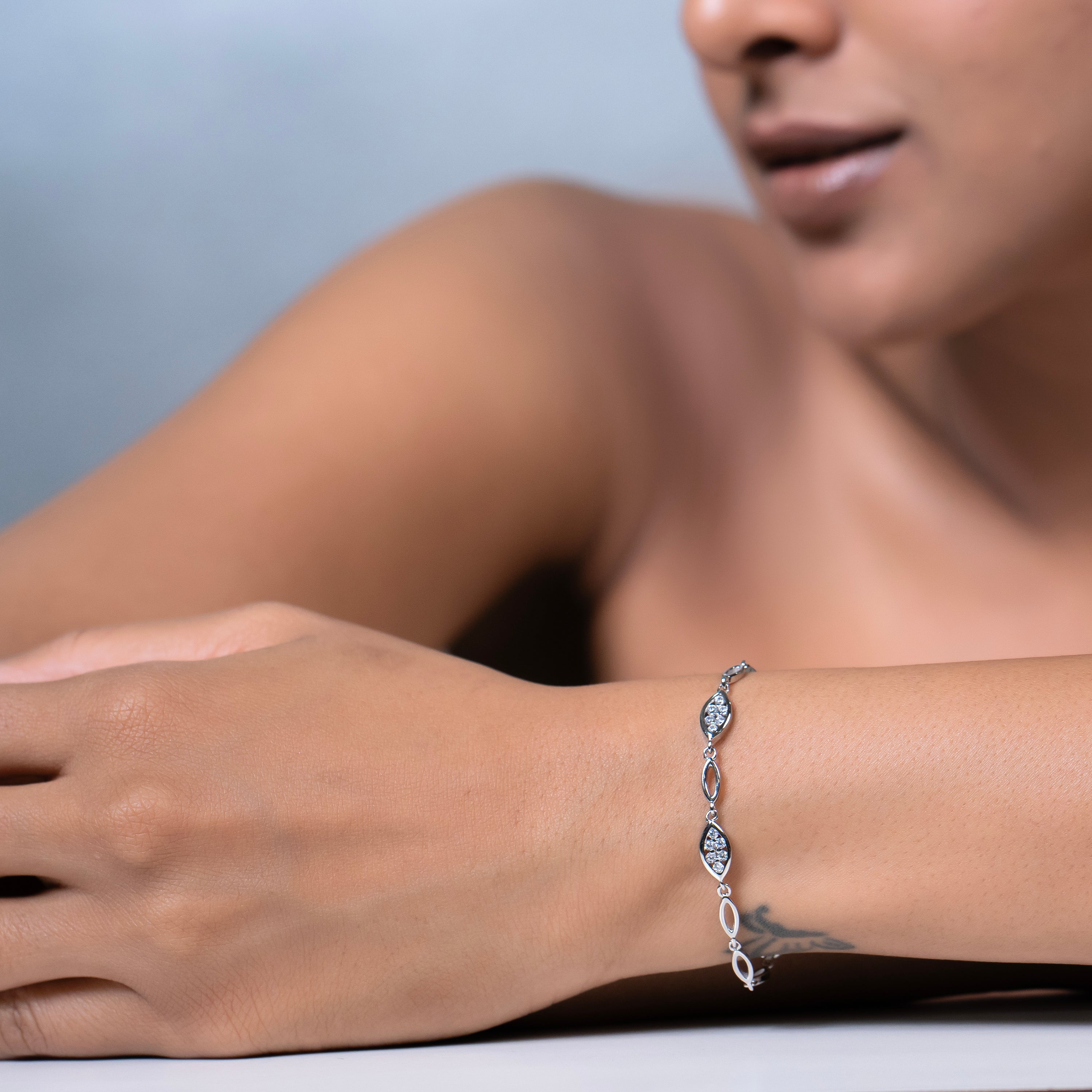 Marquise Petal Link Bracelet