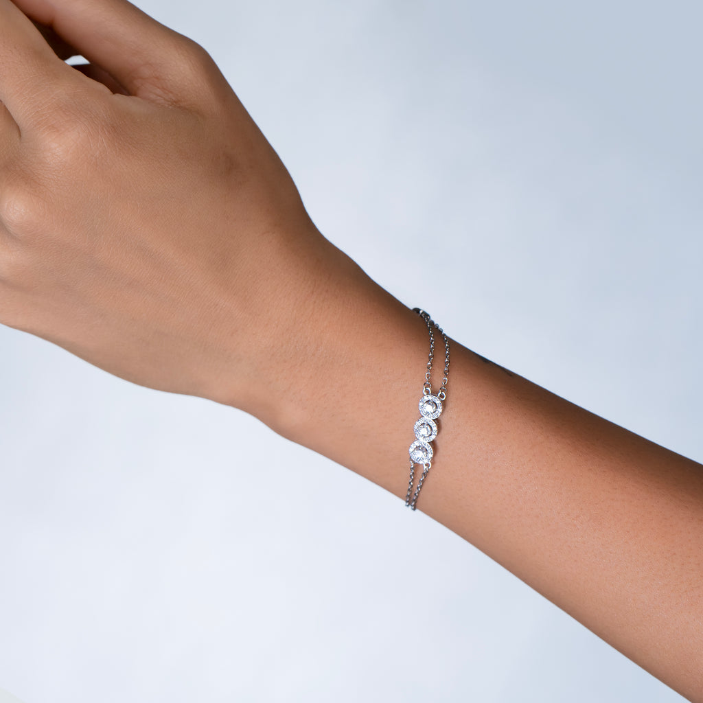 Lattice Gleam Link Bracelet