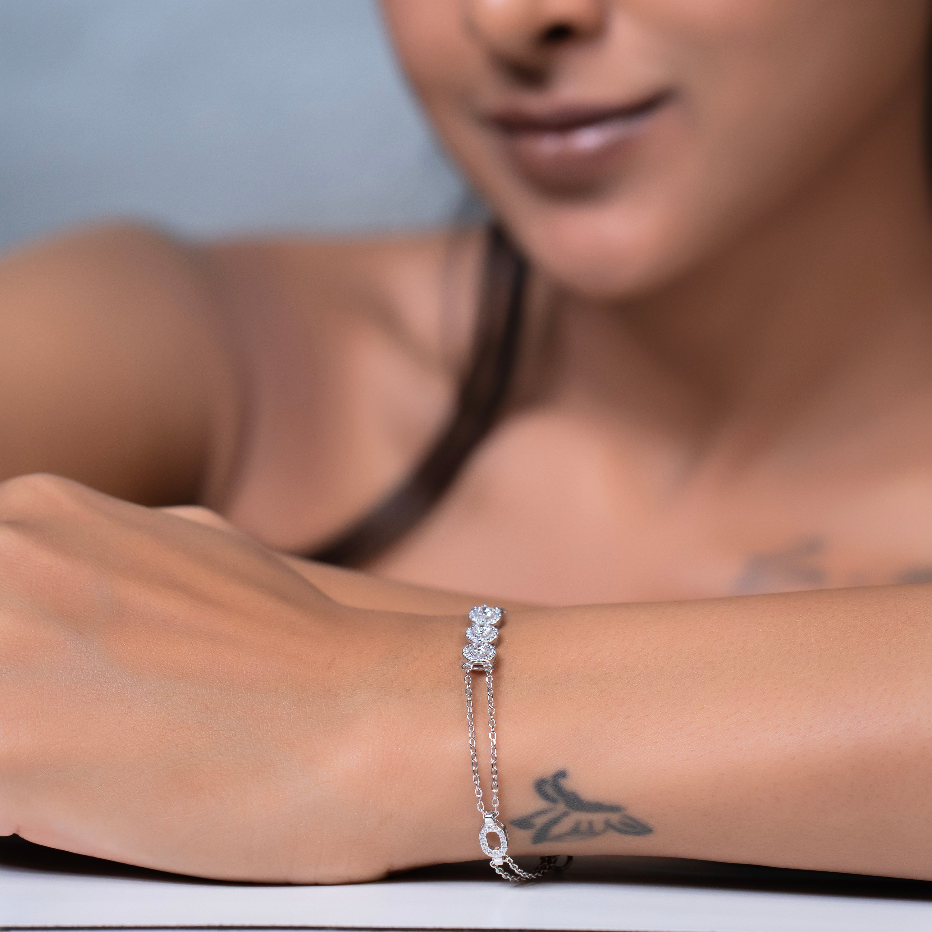 Lattice Gleam Link Bracelet