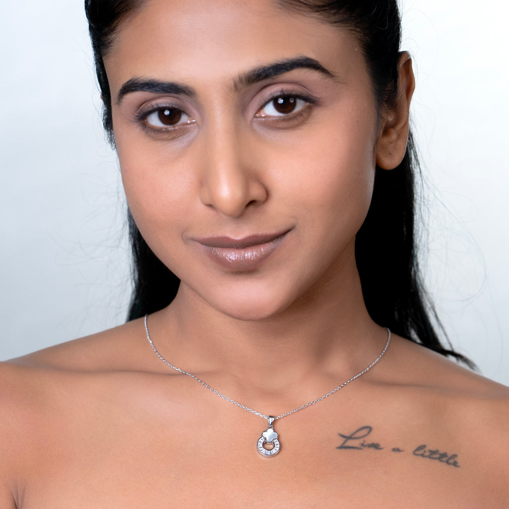 Opaline Clover Baguette Pendant