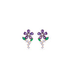 Amethyst Bloom Pendant Set