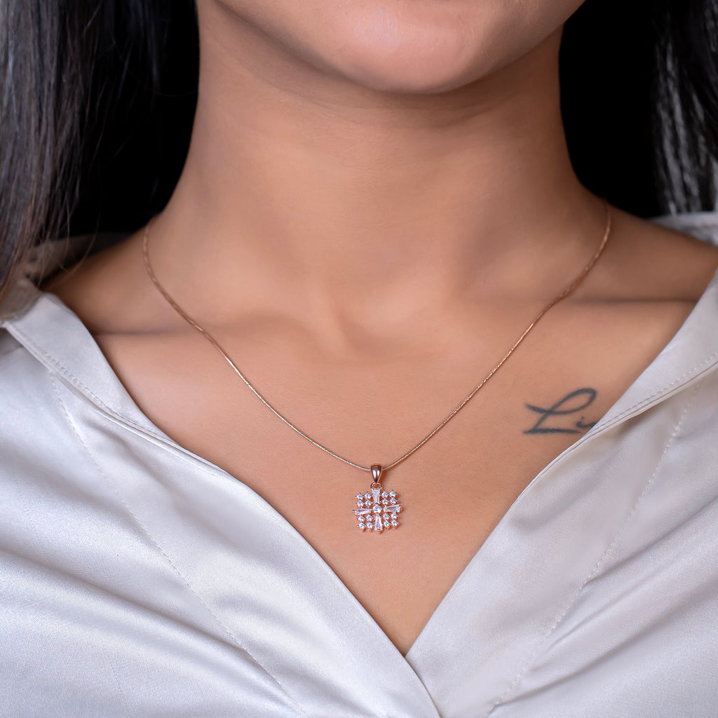 Radiant Lattice Necklace