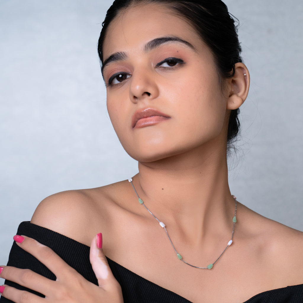 Meadow Bead Station Necklace