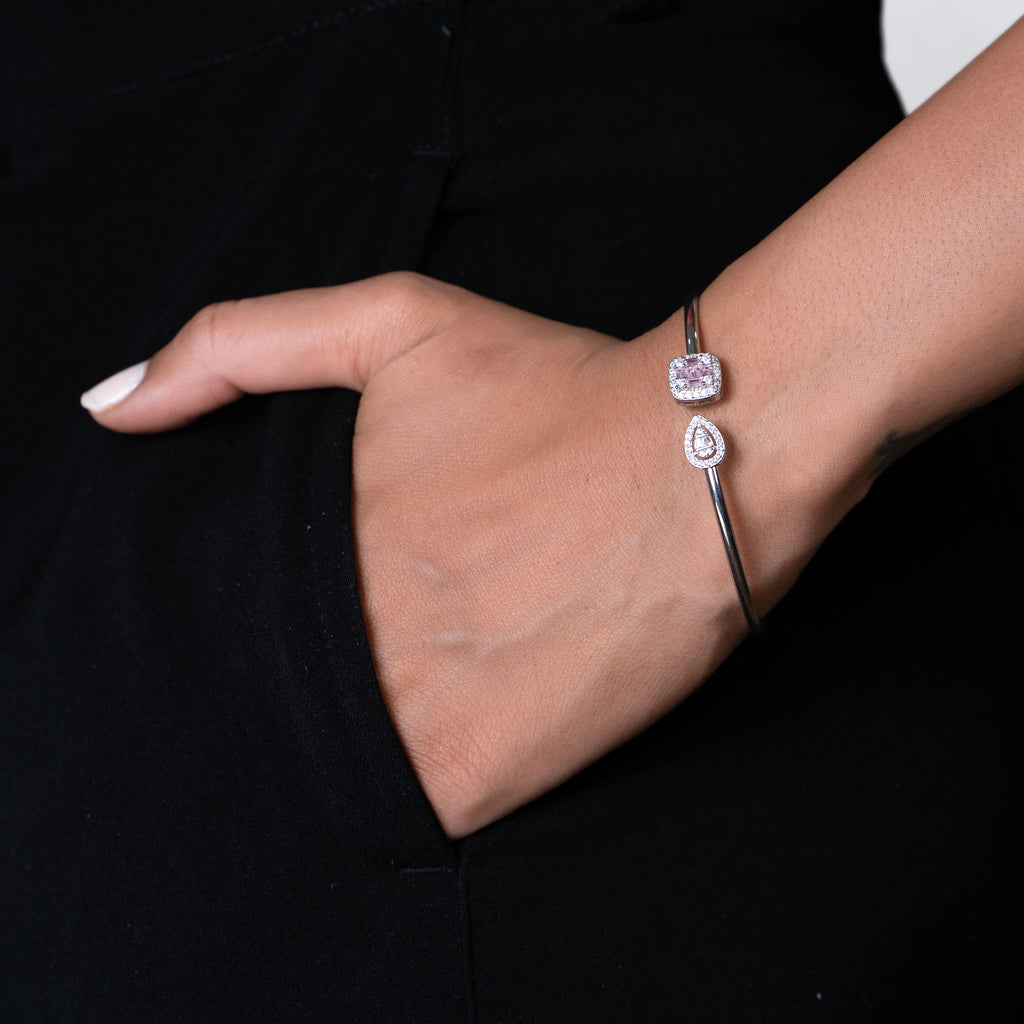 Pear & Orbit Halo Bangle